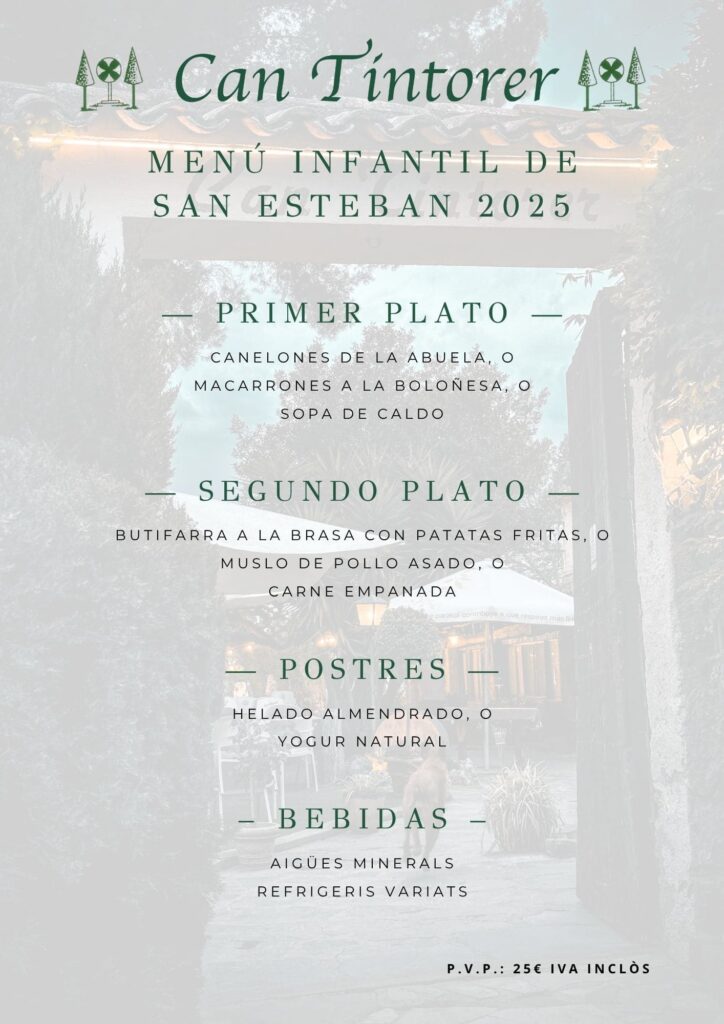 Menú de San Esteban · página 2